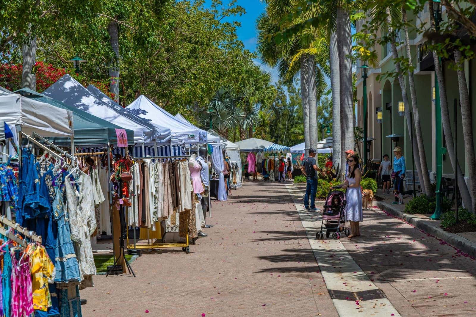 Downtown Abacoa storefronts in Jupiter, Florida