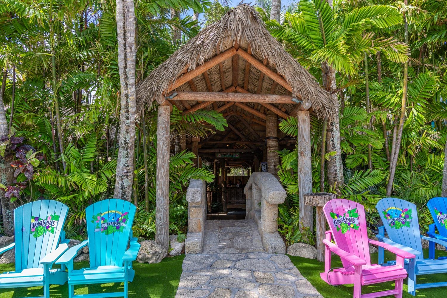 Tiki entrance at Guanabanas in Jupiter