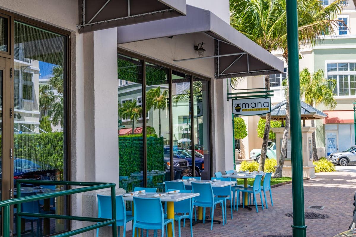 Outdoor seating at Subculture Coffee